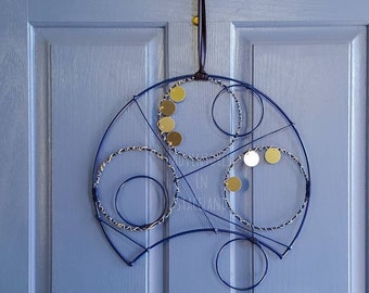 Doctor Who Inspired Circular Gallifreyan 14 inch "Welcome" wreath