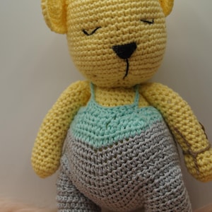 Bär Teddybär Gehäkelt Baumwolle Amigurumi gehäkelter Teddie  Geschenk
