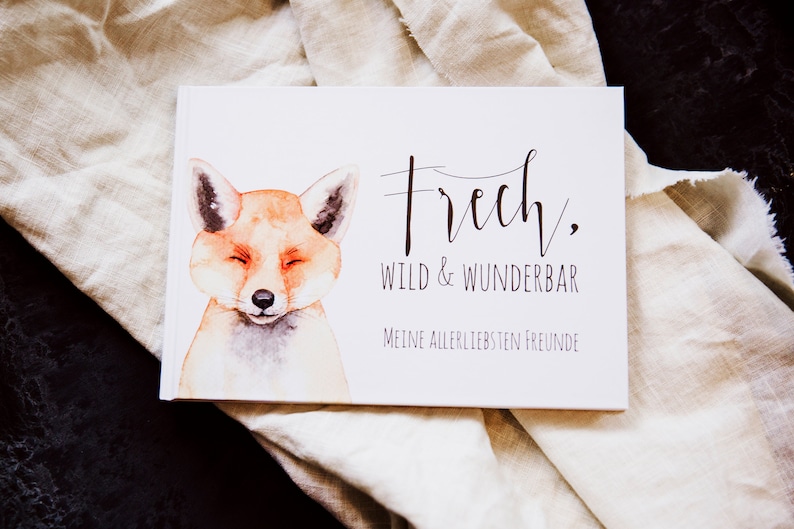 Freundebuch Kindergarten / Freundebuch zum Ausfüllen / Fuchs Etsy