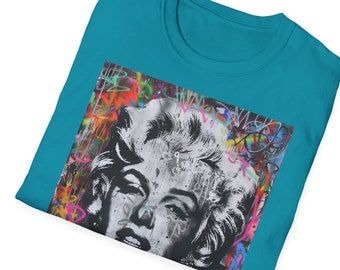 Marilyn Monroe Graffiti Tee: Pop Art Unisex T-Shirt