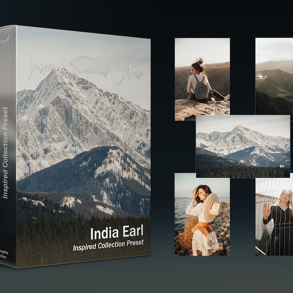 India Earl Preset Inspiriert Lightroom Mobile Desktop Filter waldiges Licht Moody Clean Tone Forest