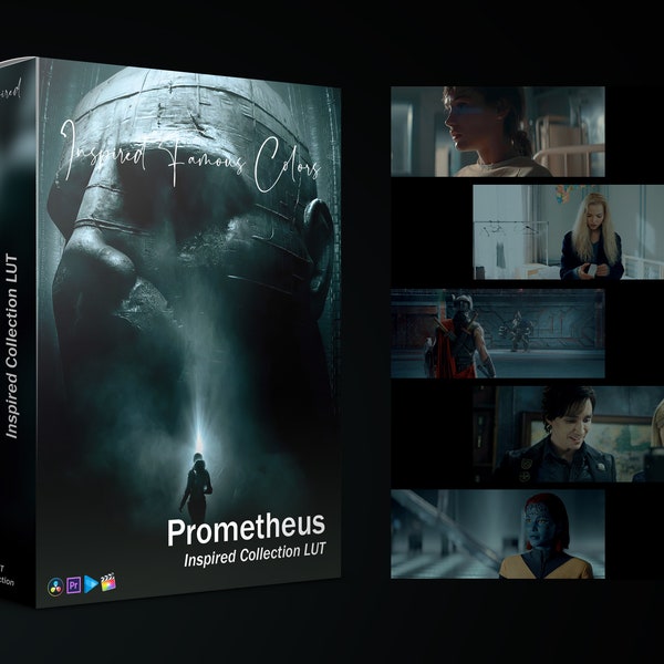 Prometheus Inspired Preset LUT Film Cinematic ProRes C-Log V-Log S-Log REDLOG BMDFilm FilmBMD HLG3 HLG2 Log Resolve Premiere