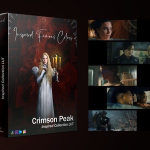 Crimson Peak Inspiré LUT Preset Film Look Cinématographique ProRes C-Log V-Log S-Log REDLOG BMDFilm FilmBMD HLG Log Resolve Premiere Preset