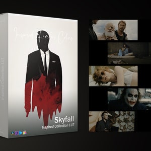 Skyfall Inspired Preset LUT Film Cinematic ProRes C-Log V-Log S-Log REDLOG BMDFilm FilmBMD HLG3 HLG2 Log Resolve Premiere