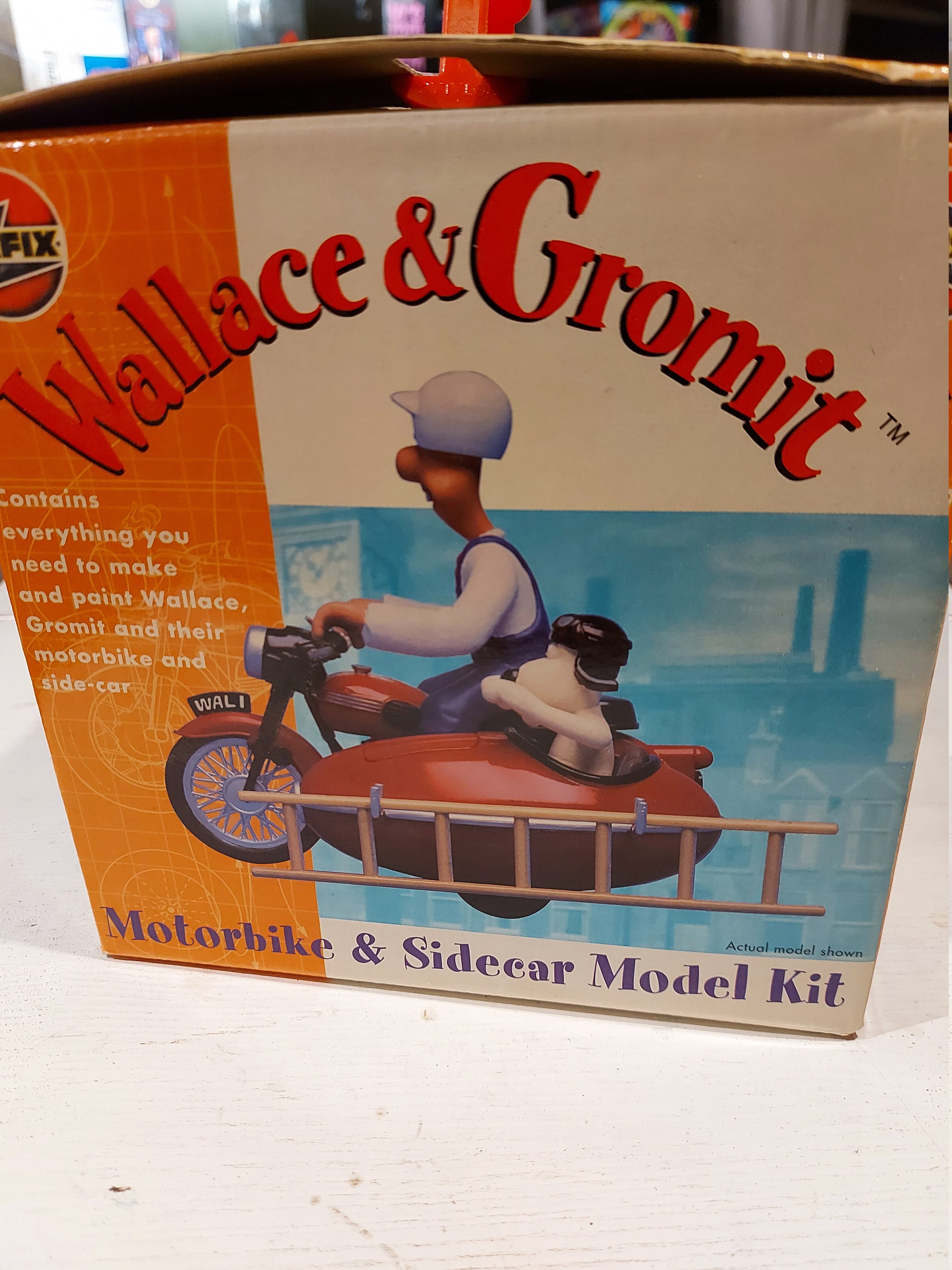 Wallace & Gromit Airfix Model Kit Motorbike Sidecar Very Etsy