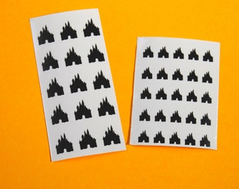 Disney Castle Nail Decals – 50 Vinyl Stickers for Nails | Disney Trip Nail Art | Magical Princess Gift | Peel and Stick Nail Decals