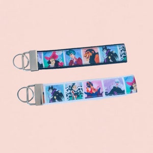 Villains Keyfob Wristlet | Disney Villains Keychain | Villain Era Accessory