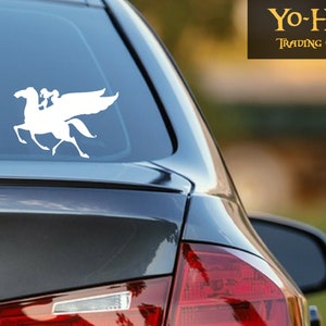 Megara on Pegasus Decal