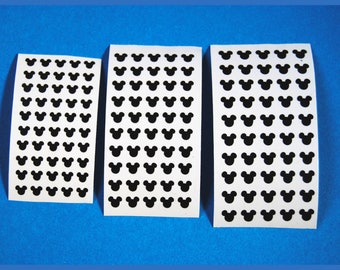 150 Mickey Mouse Nail Decals, Planner Stickers, Crafts