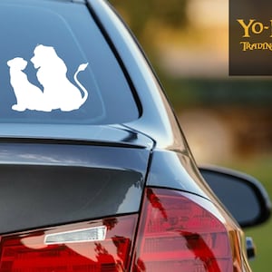 Simba and Nala Disney Decal | Lion King Decal | Gift for Him | Gift for her | Disney Inspired Sticker for Car, Phone or Laptop