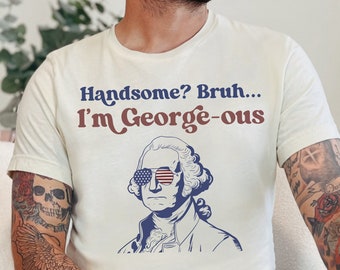 History Teacher Shirt for Men, George Washington Shirt, 4th of July Shirt, American US History Teacher Gift, Funny Independence Day Shirt
