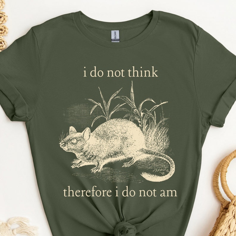 Rat Shirt, Funny Rat Shirt, Rat Tshirt, Rat Mom Gift, Rat Lover Gift, Rat Pet Owner, Creepy Cute Gothic Weirdcore Meme Shirts that Go Hard image 6