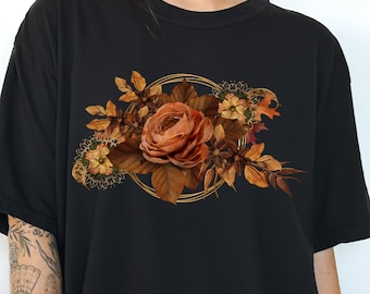 Pressed Flowers Shirt, Wildflower Shirt, Wild Flower Shirt, Vintage Botanical Shirt, Floral Shirt, Flower Shirt, Garden Cottage Core Shirt