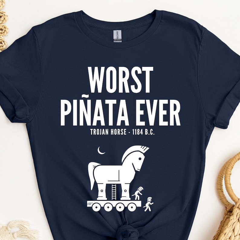 History Teacher Shirt, Worst Piñata Ever Shirt, Trojan Horse Shirt, Trojan War, Greek Mythology Lover Gift, Funny Ancient History Shirt Bild 1