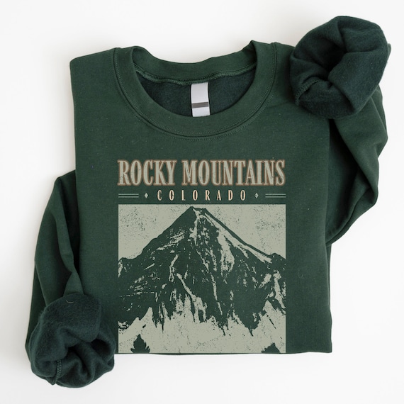 Colorado Sweatshirt, Rocky Mountains Sweatshirt, Colorado Rockies Sweatshirt, Retro Oversized Sweatshirt, Colorado Mountains Hiking Crewneck