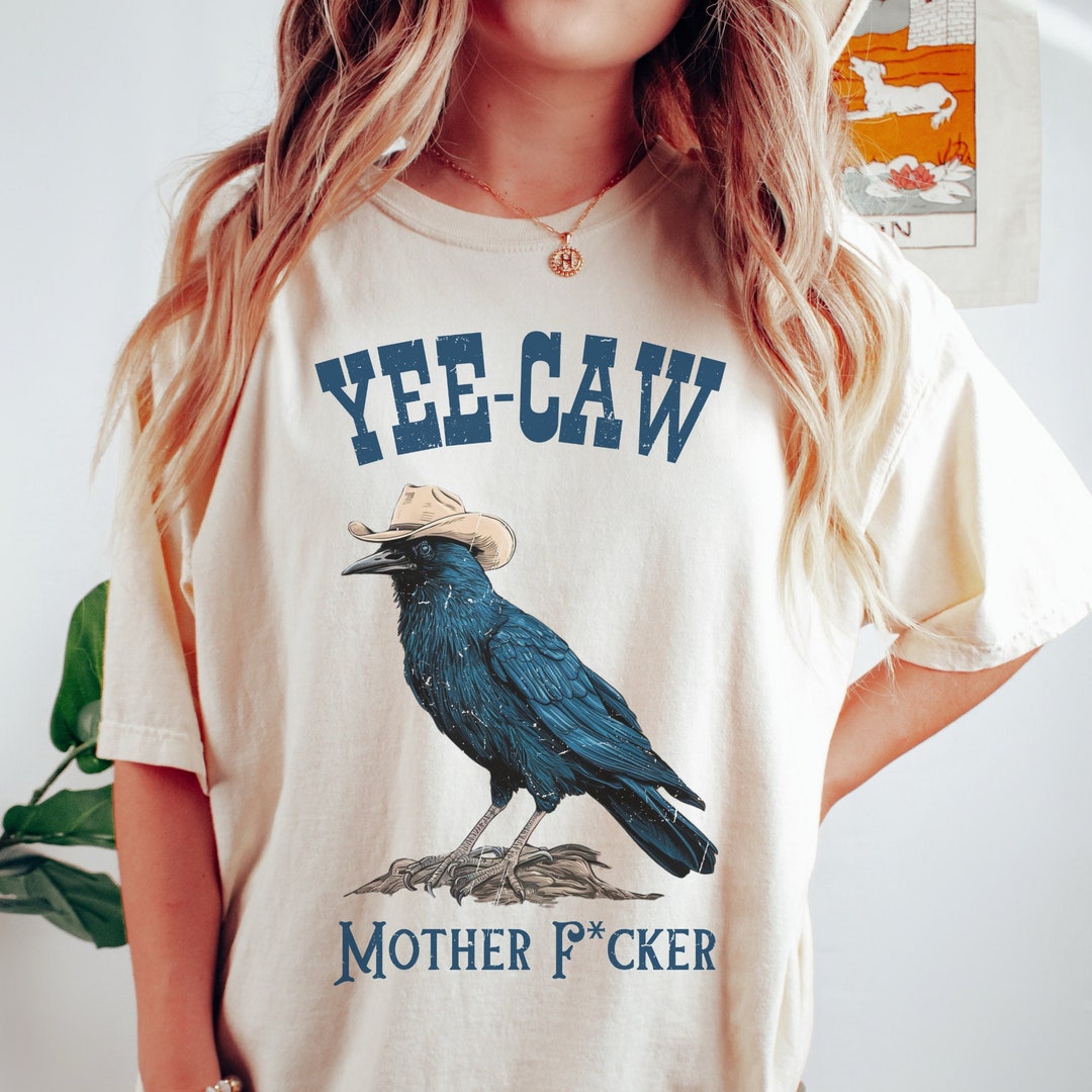 Yeecaw Crow Shirt, Yeehaw Shirt, Crow Western Shirt Women, Men, Dessert Animal ...