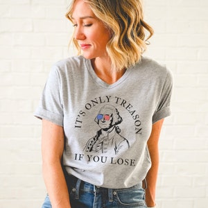 History Teacher Shirt, History Buff Gift, Funny History Shirt, Teacher Gift, 4th of July, American Flag Sunglasses George Washington Shirt image 5