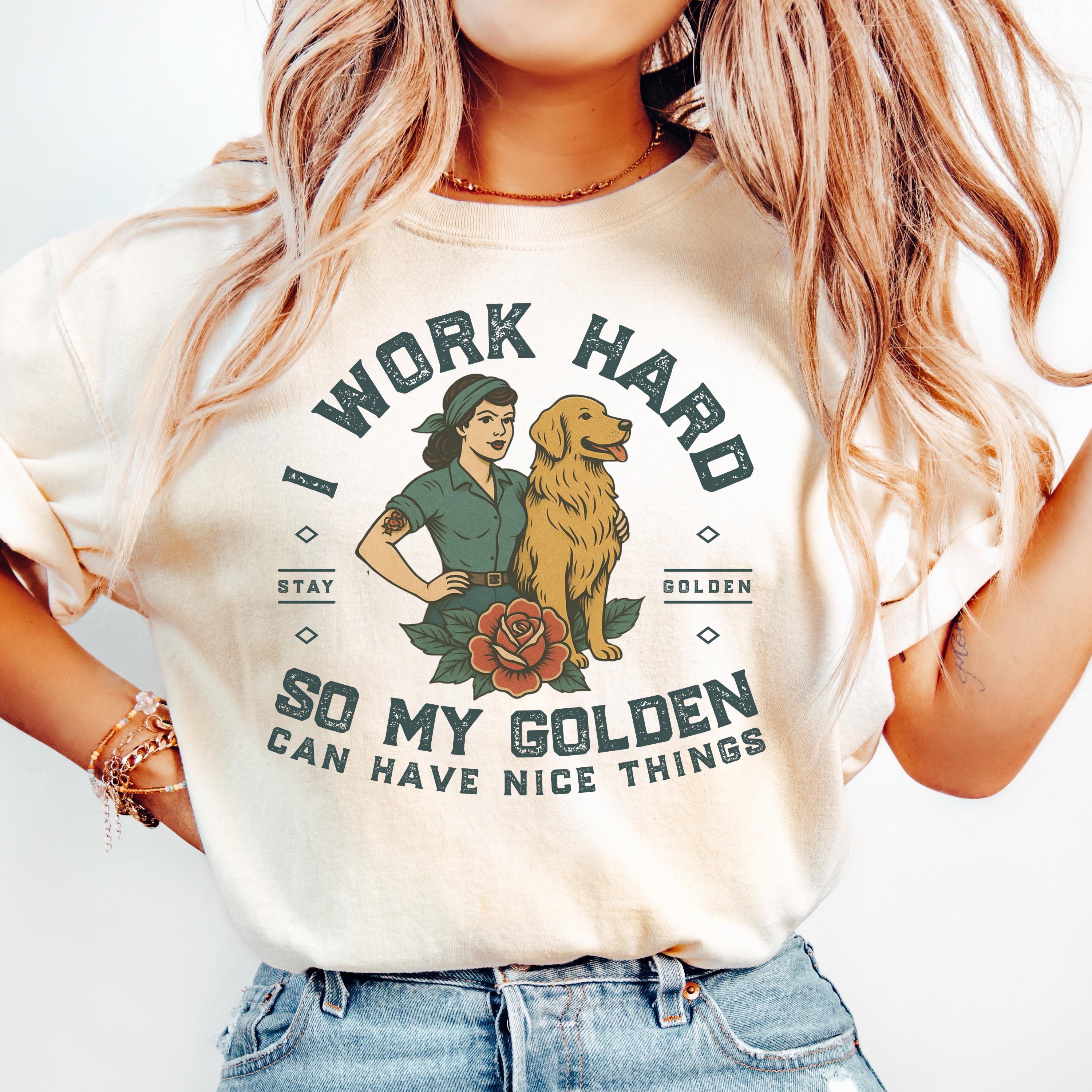 Golden Retriever Shirt, Golden Retriever Gift, Vintage Dog Mom T Shirt ...