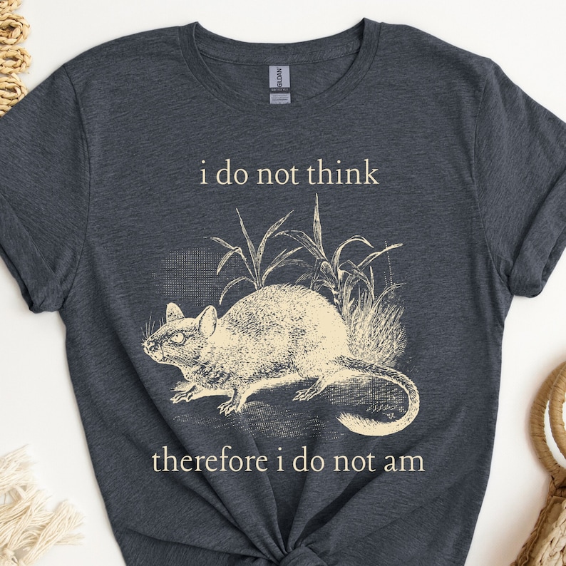 Rat Shirt, Funny Rat Shirt, Rat Tshirt, Rat Mom Gift, Rat Lover Gift, Rat Pet Owner, Creepy Cute Gothic Weirdcore Meme Shirts that Go Hard image 3