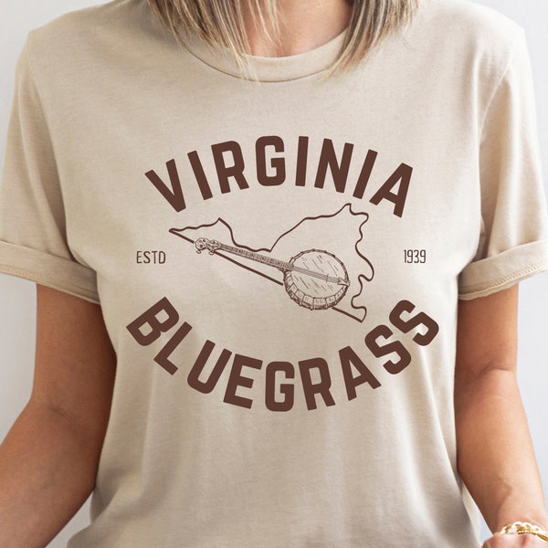 Bluegrass Shirt, Virginia Bluegrass Shirt, Virginia Bluegrass Festival Shirt, Virginia Bluegrass Concert Shirt, Virginia Bluegrass Music