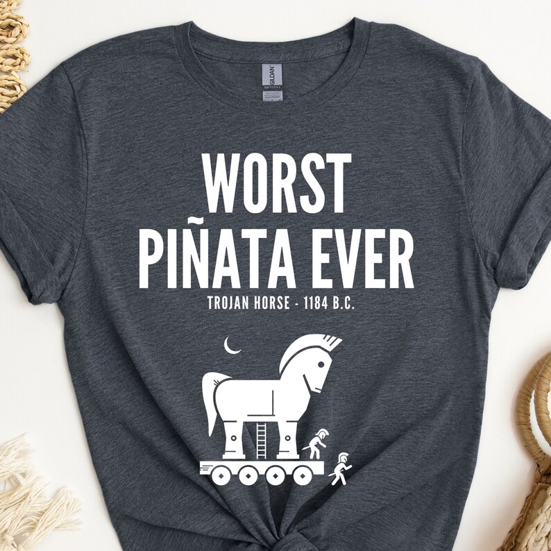 History Teacher Shirt, Worst Piñata Ever Shirt, Trojan Horse Shirt, Trojan War, Greek Mythology Lover Gift, Funny Ancient History Shirt Bild 2