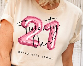 21st Birthday Shirt for Her, 21st Birthday Tshirt, 21 Birthday Shirt, 21st Bday Shirt, Funny Birthday Party Shirt, 21st Birthday Girl Shirt