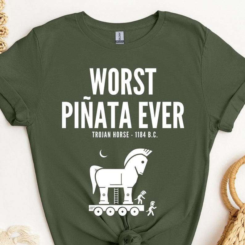 History Teacher Shirt, Worst Piñata Ever Shirt, Trojan Horse Shirt, Trojan War, Greek Mythology Lover Gift, Funny Ancient History Shirt Bild 3