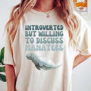 Manatee Shirt, Manatee Gifts, Manatee T Shirt, Manatee Tshirt, Funny Manatee Tee, Save the Manatee Conservation Shirt, Marine Biology Gift