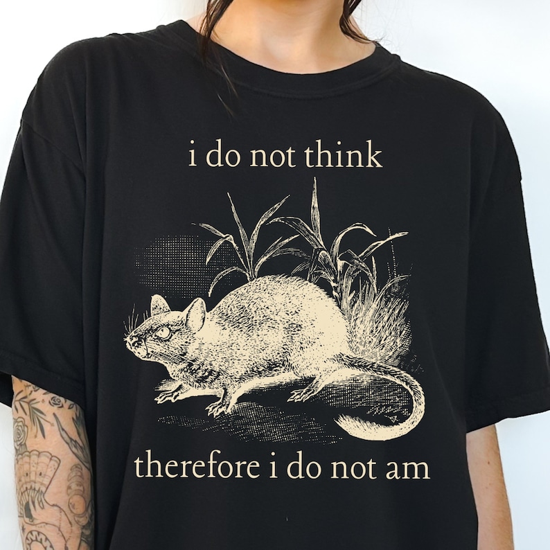 Rat Shirt, Funny Rat Shirt, Rat Tshirt, Rat Mom Gift, Rat Lover Gift, Rat Pet Owner, Creepy Cute Gothic Weirdcore Meme Shirts that Go Hard image 1