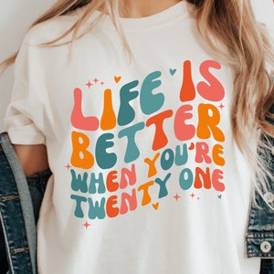21st Birthday Shirt for Her, 21st Birthday Tshirt, 21 Birthday Shirt, 21st Bday Shirt, Funny Birthday Party Shirt, 21st Birthday Girl Shirt