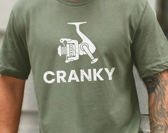 Cranky Shirt, Cranky Fishing Shirt, Funny Fishing Shirt for Men, Men's Fisherman Shirt, Fisherman Gift for Dad, Fishing Gifts Father's Day
