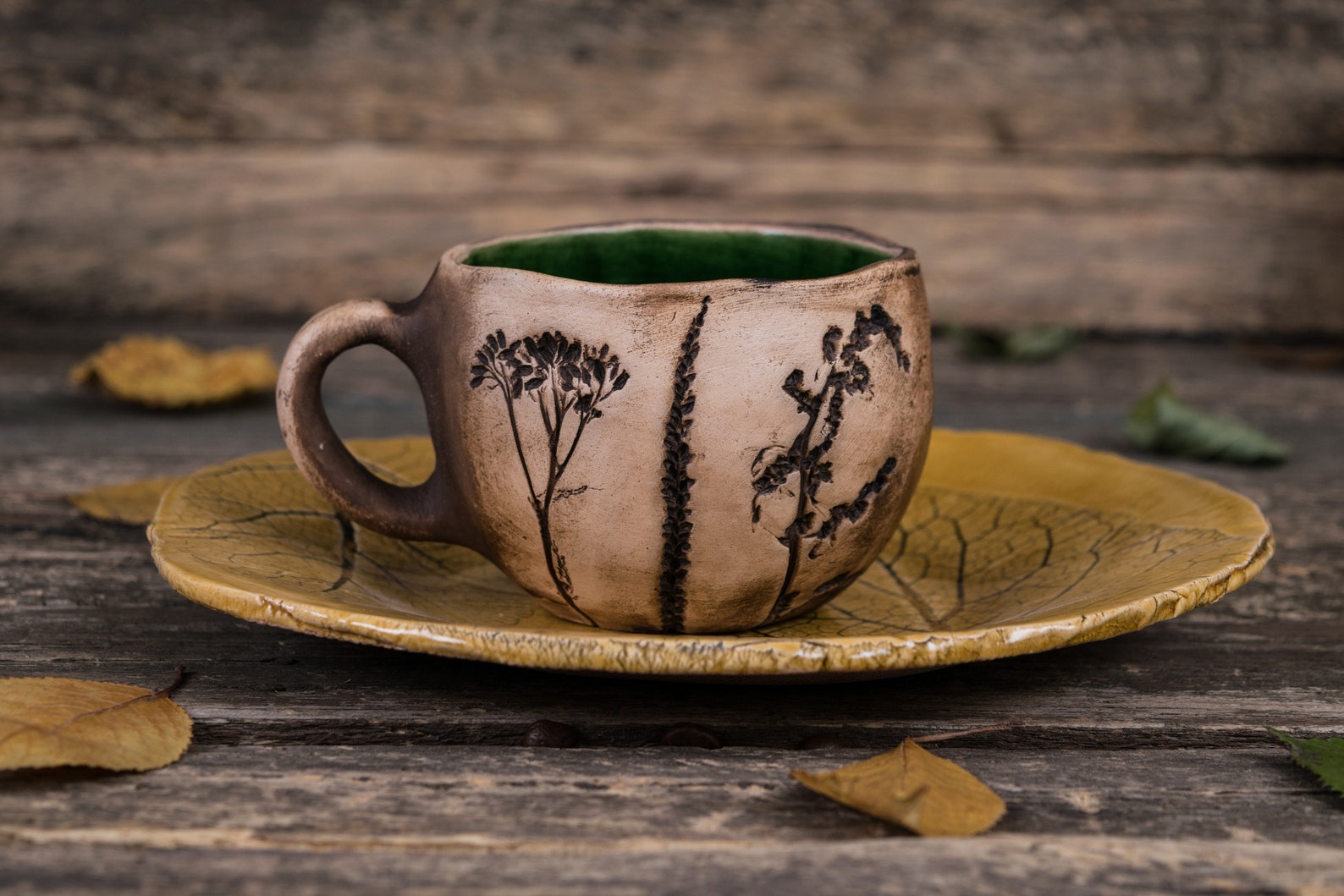 Handmade Mug and Plate Set Ceramic Mug Ceramic Plate Etsy