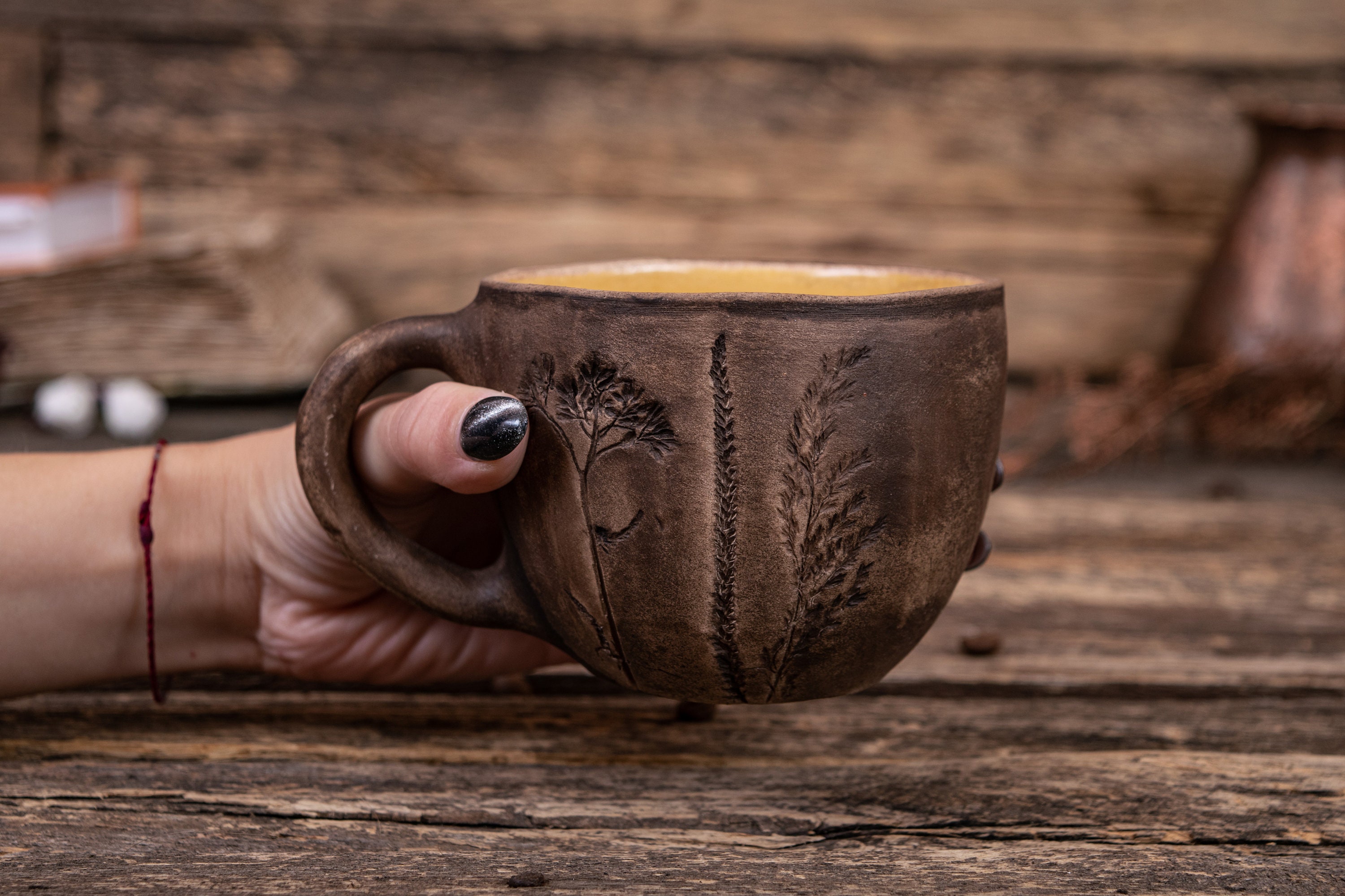 Signature Mug  Unique pottery with a comfort handle – Rebecca