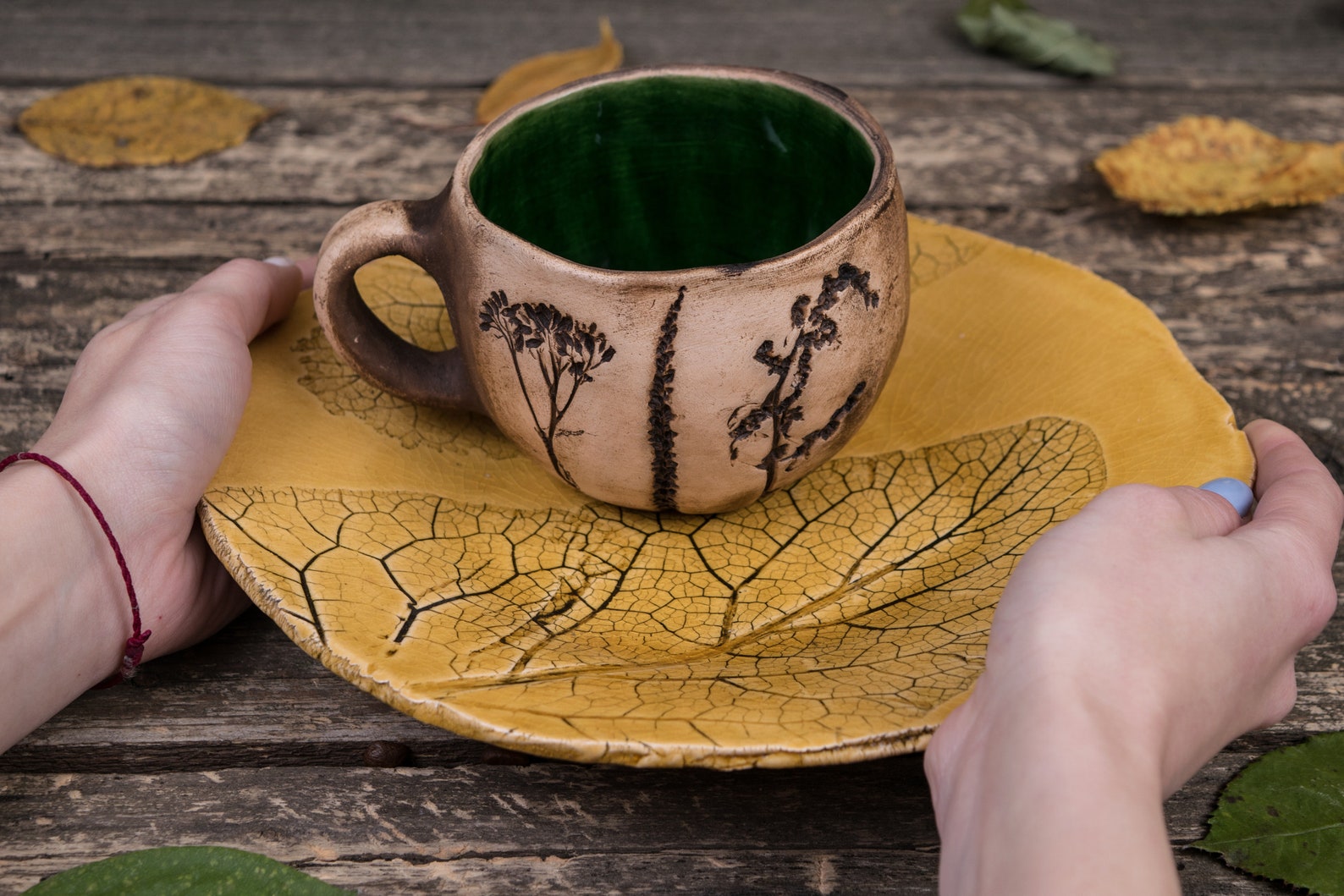 Handmade Mug and Plate Set Ceramic Mug Ceramic Plate Etsy