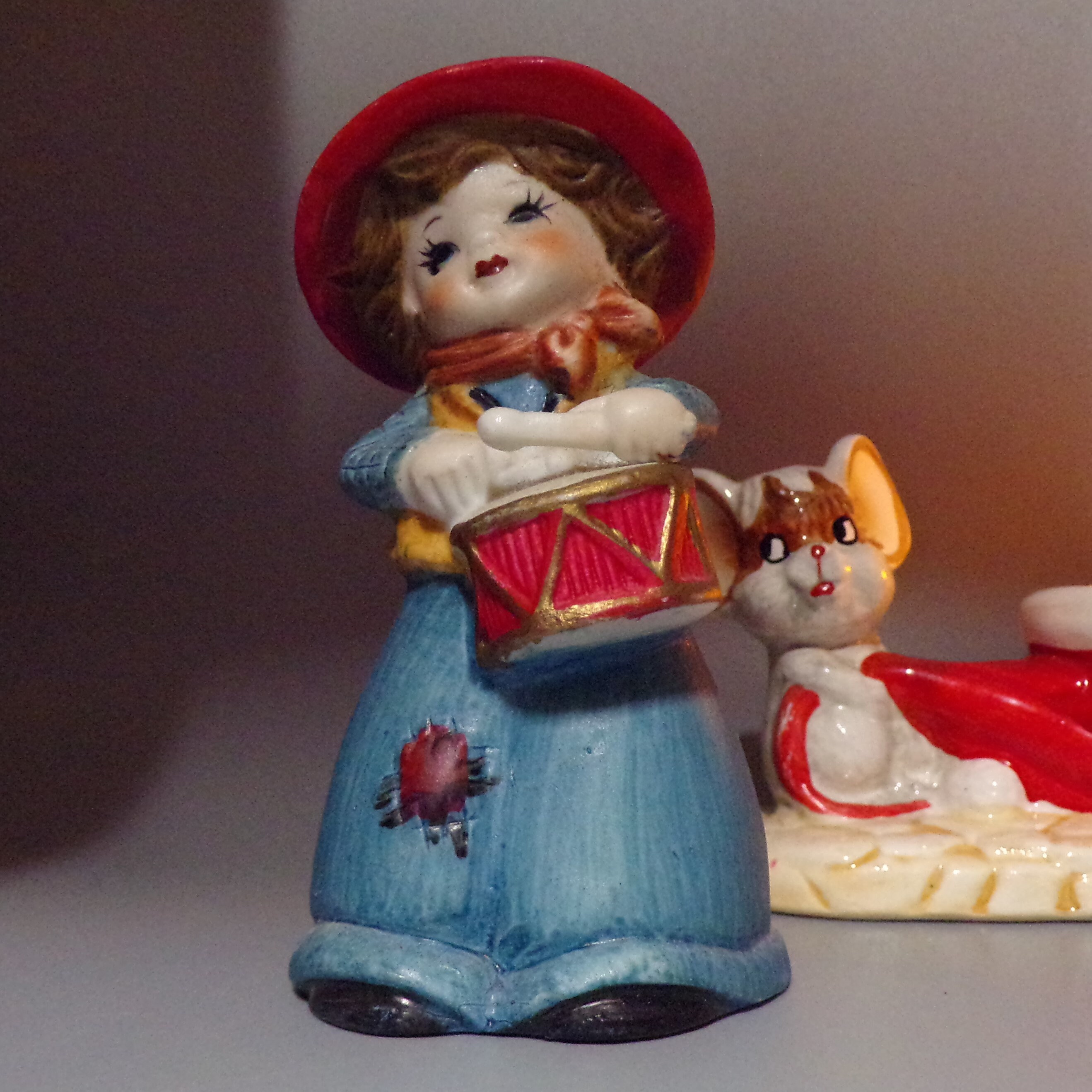 Vintage Porcelain Christmas Figurines Votive Candle Holders Etsy