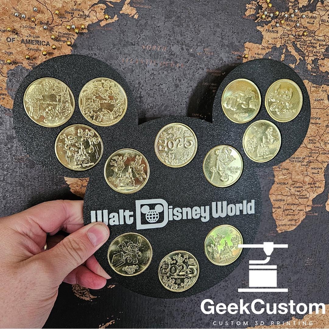 Disney World Coin Medallion Holder, Mickey Mouse | Customizable