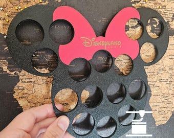 Minnie Mouse Disneyland Paris Coin / Medallion Display Holder for 16 coins / medallions - Customisable