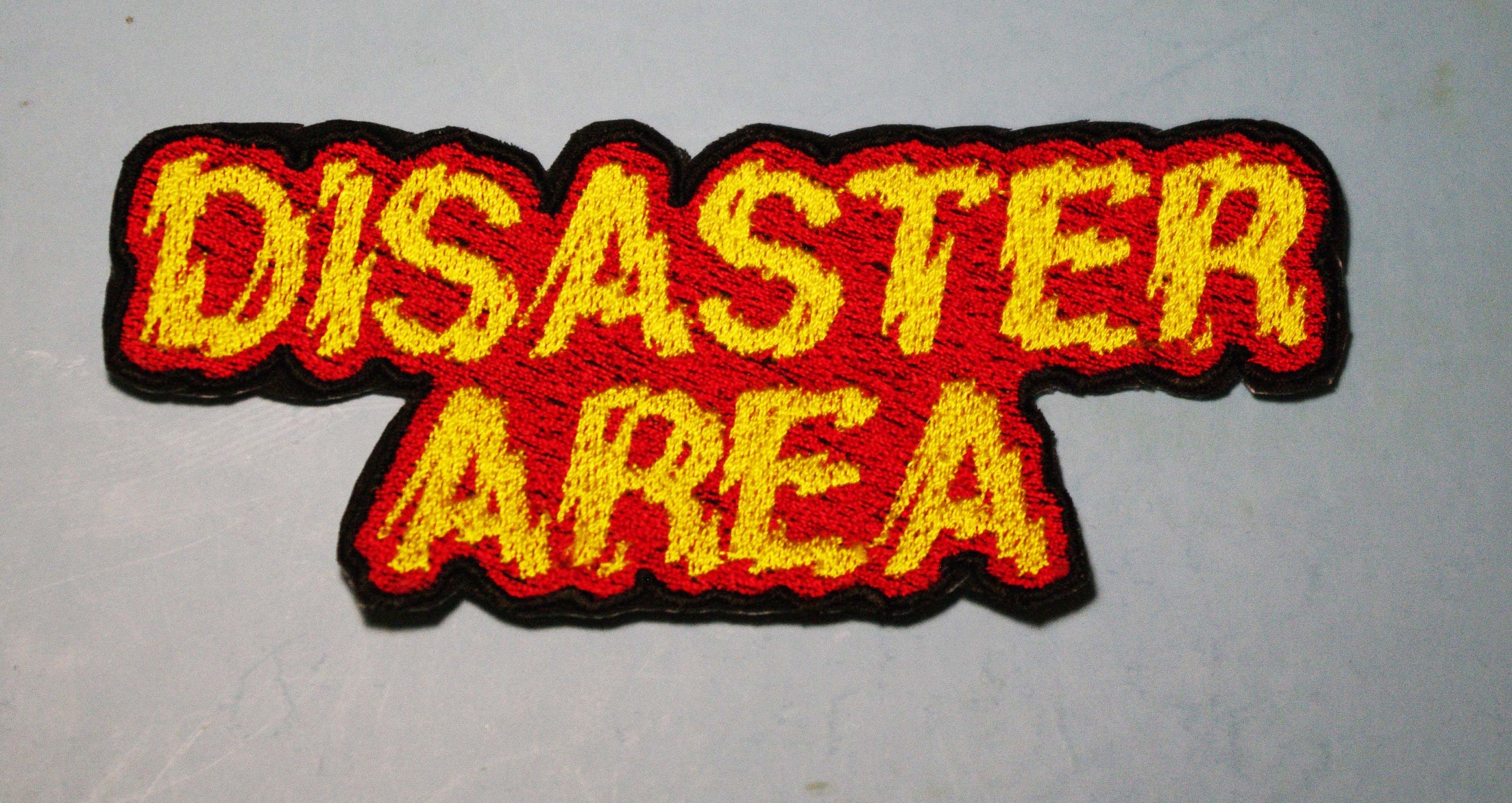 Natural Disaster Patch Big Disaster Area Embroidered Patch (HHGTTG) - Etsy Ireland