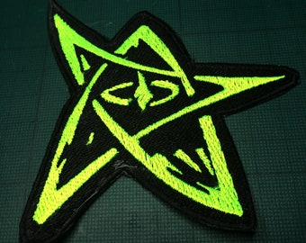 Elder Sign UV Reactive embroidered patch