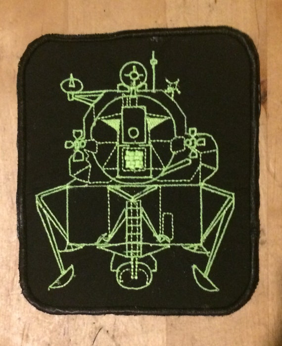 Apollo 50th Anniversary embroidered patch original design with UV details