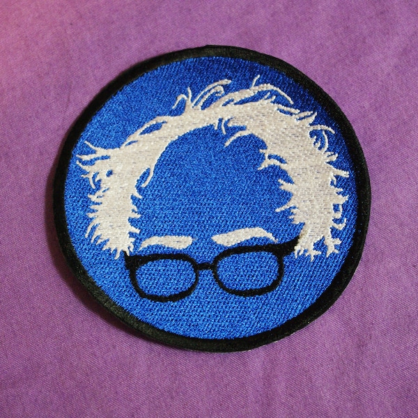 BIG Bernie Sanders Iron-on embroidered patch