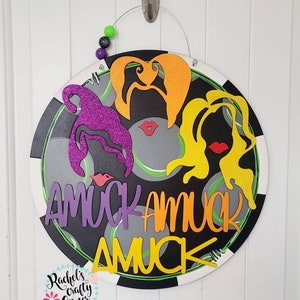 Hexenschwestern Türschild Türhänger