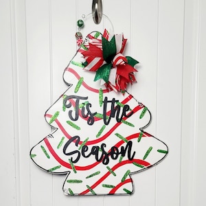 Christmas Tree Treat Cake Door Hanger