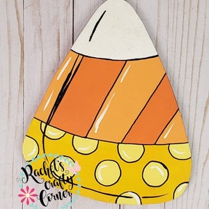 Süßes Halloween Türschild mit Candy Corn Motiv