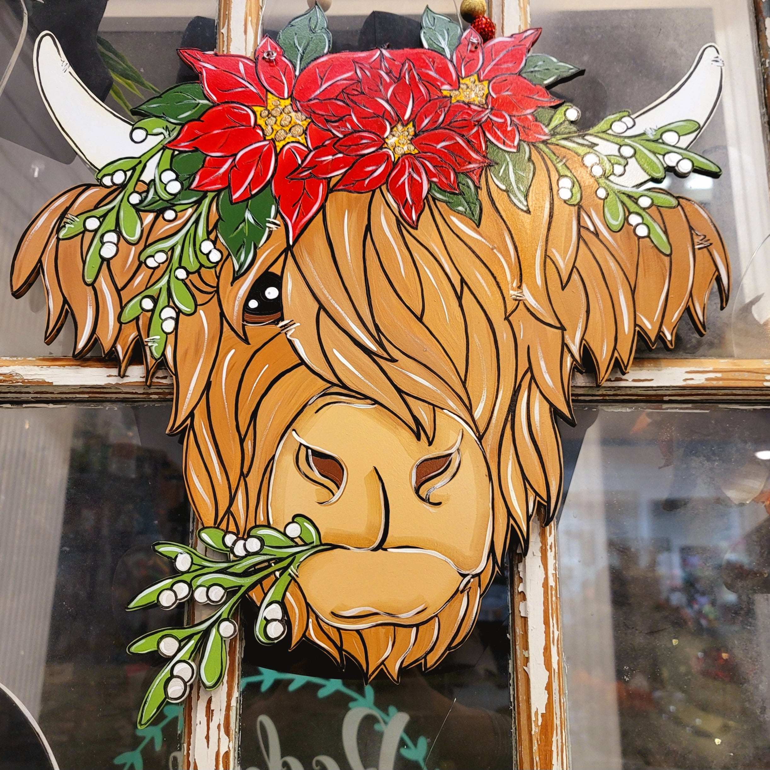Christmas Highland Cow