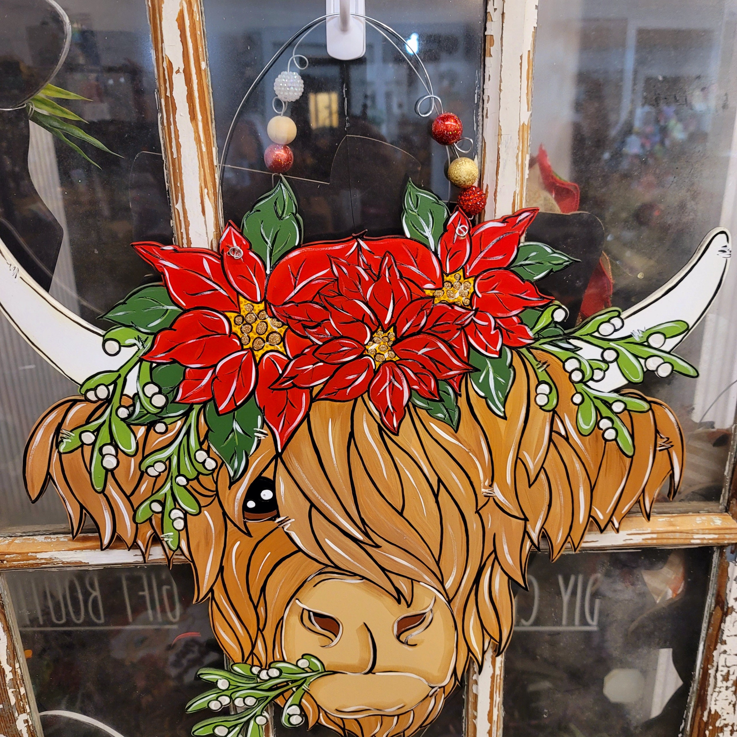 Christmas Highland Cow