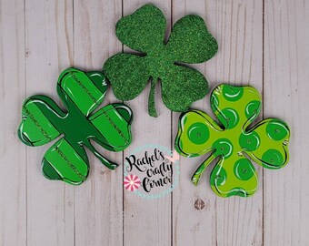 Deurhanger klavertrio met patroon – feestelijk St. Patrick's Decor