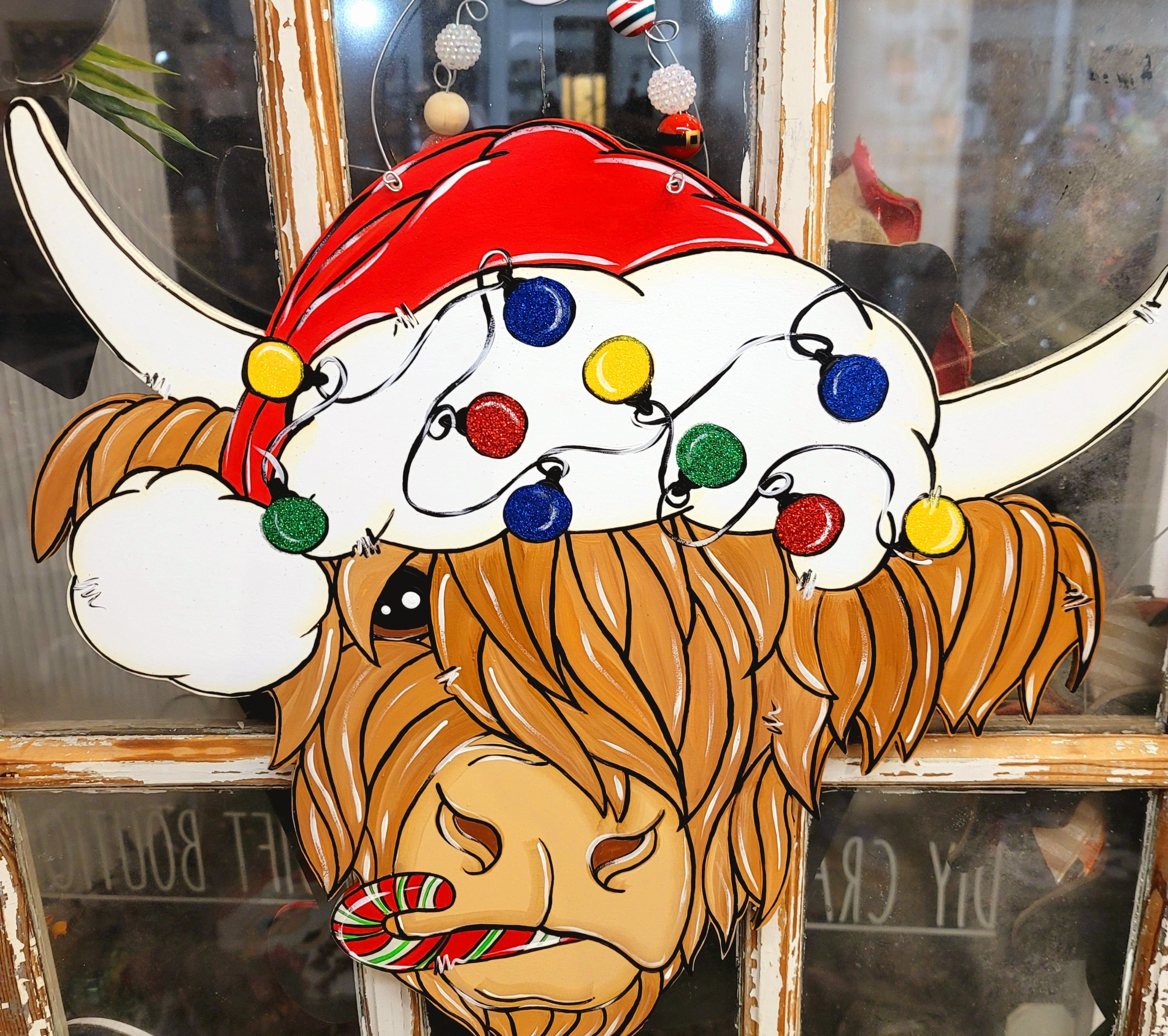 Christmas Highland Cow