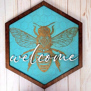 Home Decor Bee Sign, regalo de inauguración