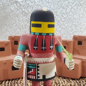 1960s Hopi Long Hair Kachina - 7&quot; Tall